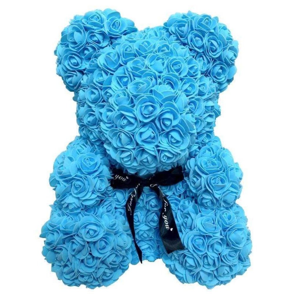 10-inch Artificial Flower Bear